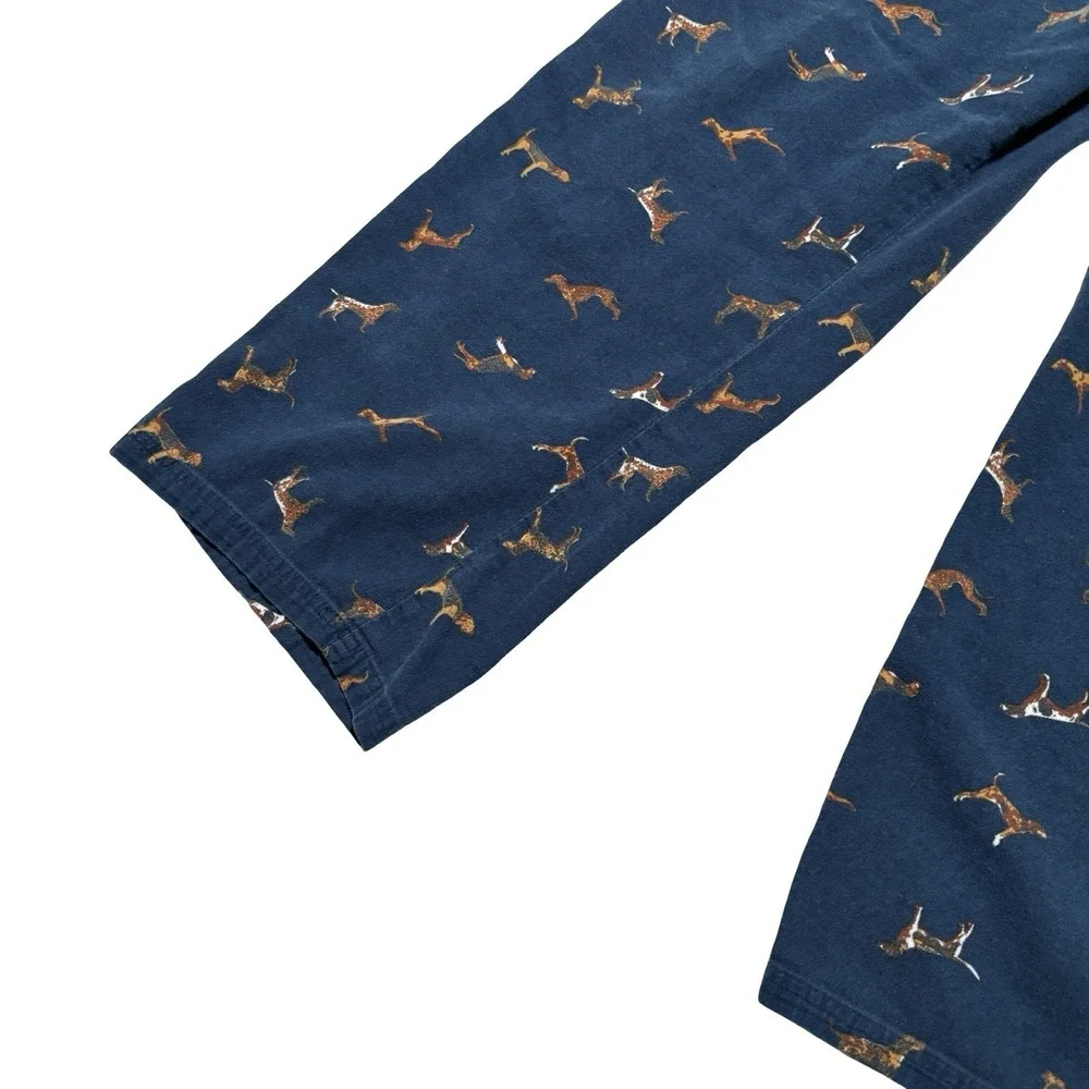 Woolrich Men's AOP Dog Graphic Pajama Lounge Pants Blue Size XL 35 x 28